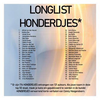 HONDERDJES | ultrakorte, verwarrende verhalen | Conny Hoogendoorn