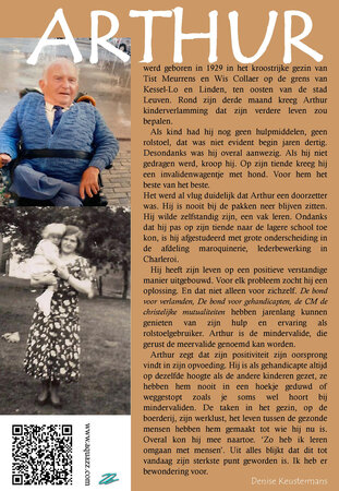 &nbsp;ARTHUR - een levensverhaal als geen ander | Denise Keustermans
